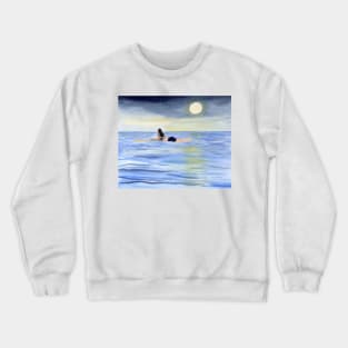 Moonlight Surfing Crewneck Sweatshirt